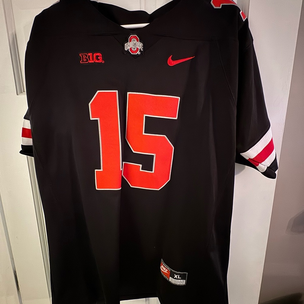 Nike Black and Red Sports Jersey